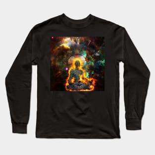 Meditation in Vivid Space Long Sleeve T-Shirt